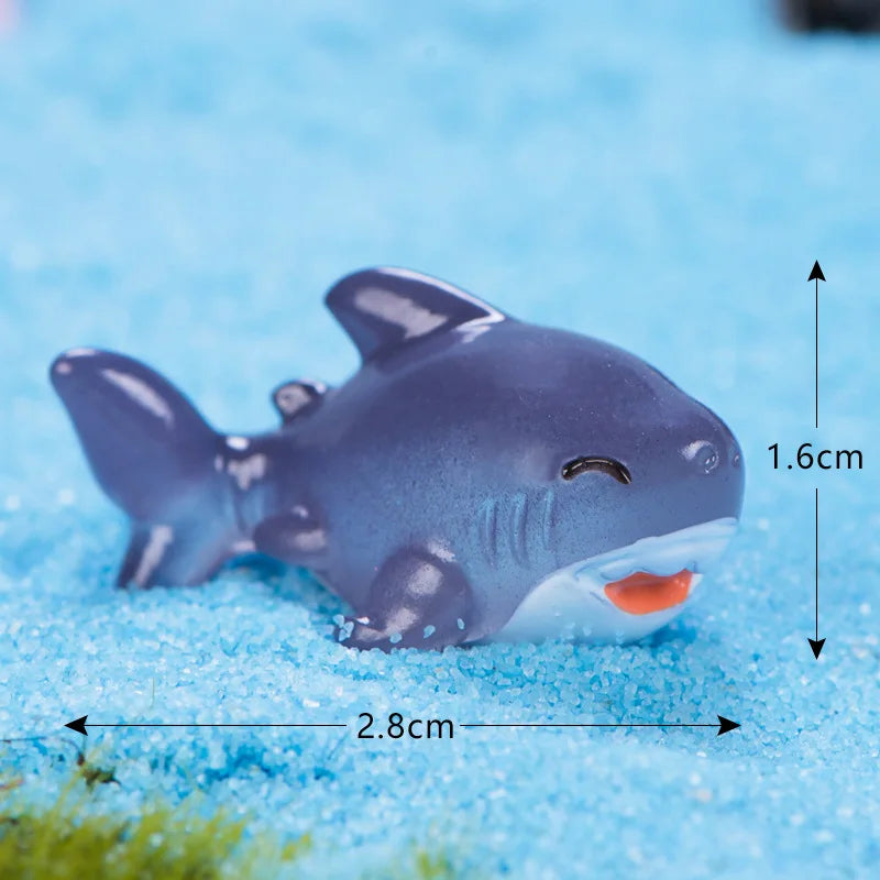 Mini Ocean Resin Animals Tiny Sea Animals Figurines Marine Miniature Animals Aquarium Ornaments Home Decorations Oasis Select Style 14