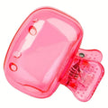 Travel Toothbrush Head Covers Toothbrush Protector Cap Brush Pod Case Protective Portable Plastic Clip For Household Travel Oasis Select Pink