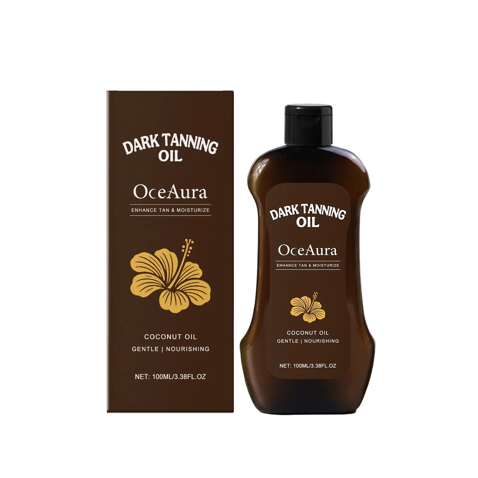 OceAura Coconut Tanning Oil – Deep Bronze Glow 100ml Self Tanning Oil Oasis Select 1pc