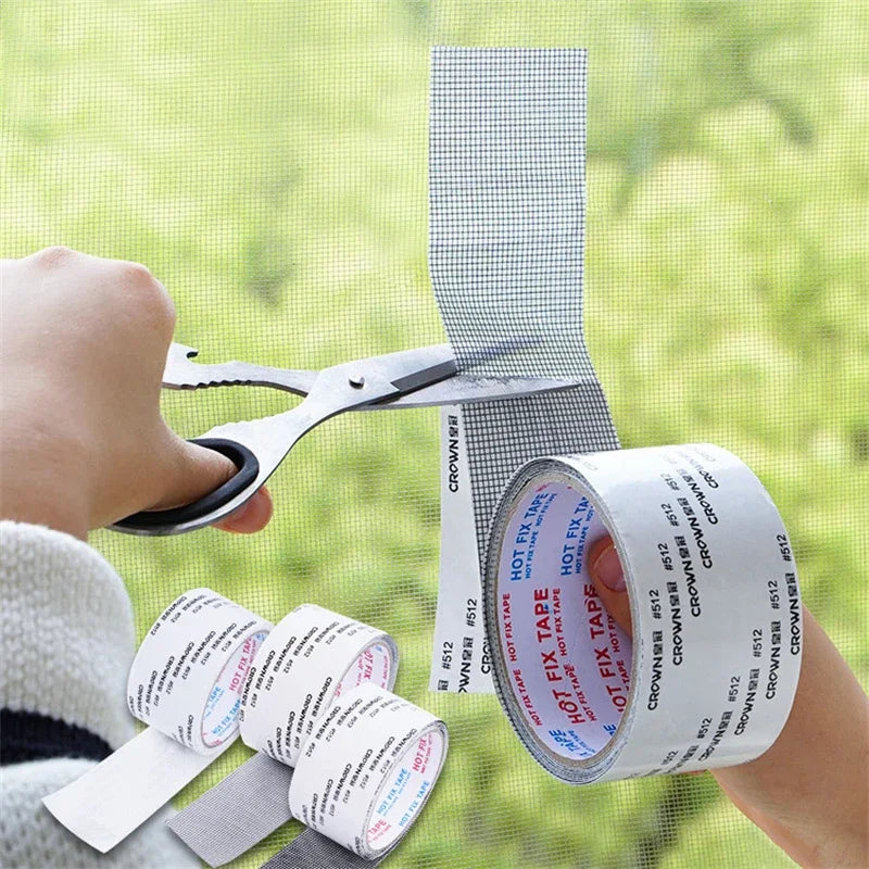 2M Window Screen Tape Anti-Mosquito Screen Repair Subsidy Self-Adhesive Door Curtain Mosquito Net Hole Patch Repair Tapes Oasis Select