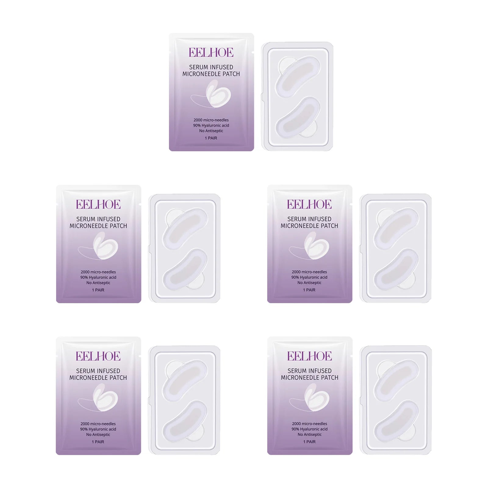 Collagen Microneedle Eye Patches – Dark Circles & Anti-Wrinkle Microneedle Eye Patch Oasis Select 5 pairs