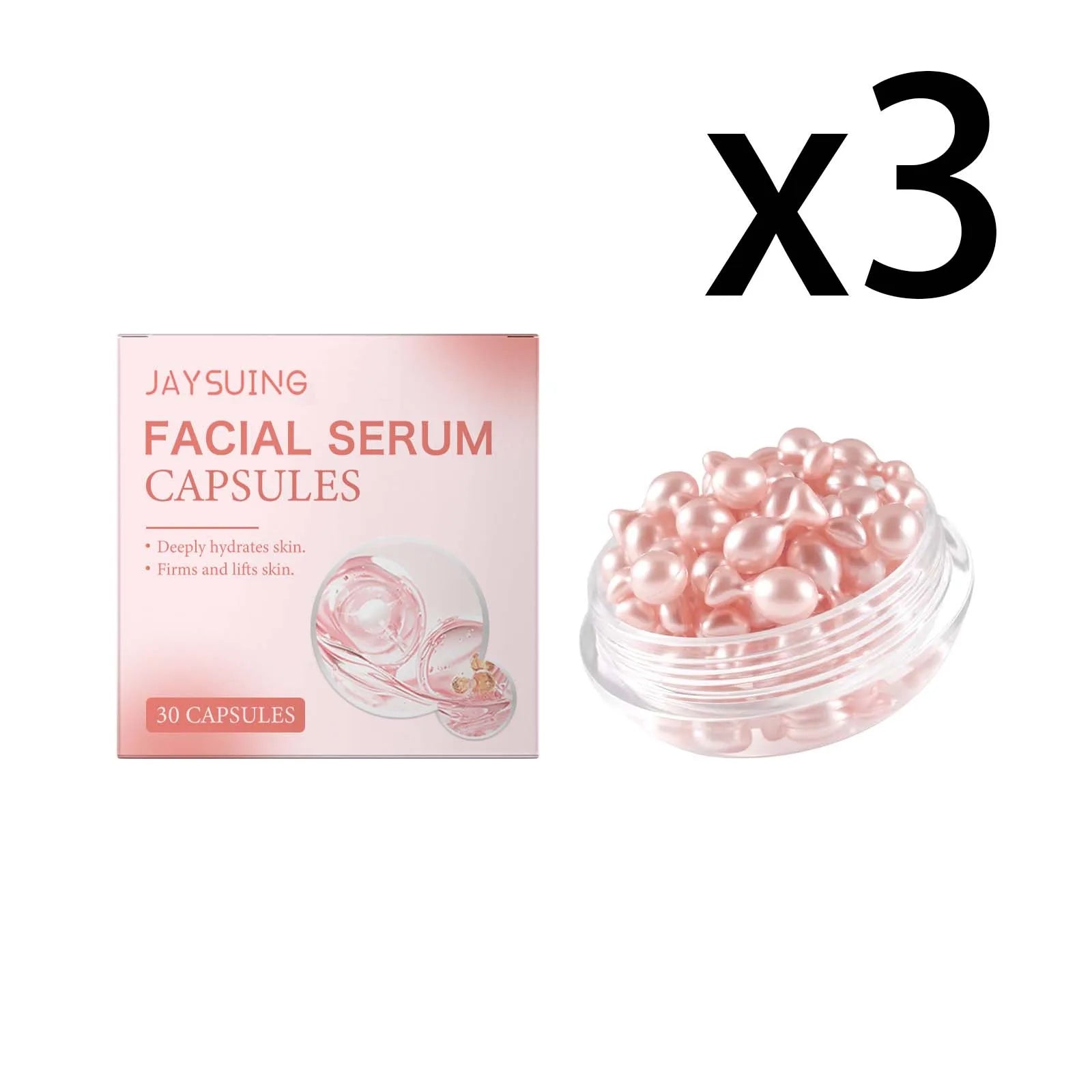 Jaysuing Retinol Face Essence Capsules – Anti-Aging Serum 30pk Retinol Face Serum Oasis Select 3x30 CAPSULES 30 CAPSULES