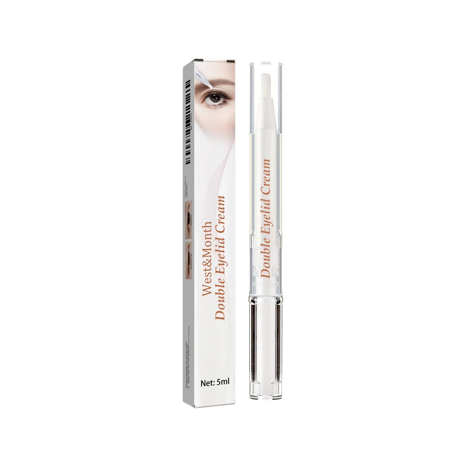 West Month Double Eyelid Setting Cream – Waterproof & Natural Eyelid Setting Cream Oasis Select 5ml boxed