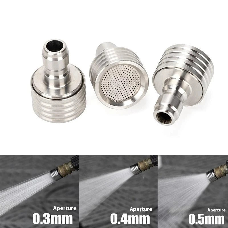 High Pressure 1/4 Interface Quick Connect Water Sprinkler Washing Nozzle Stainless Steel Shower Blades Wash Cars Irrigation Tool Oasis Select