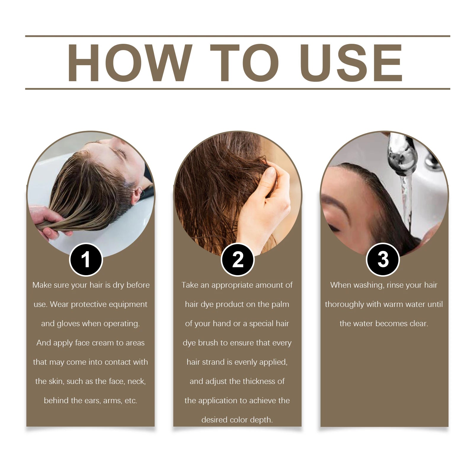 DIY Salon Hair Dye Shampoo Easy Use & Gentle Coloring Long Lasting Effect Infused Plant Extract Hair Color Shampoo For Women Men Oasis Select
