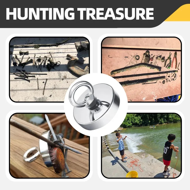 D16MM D42MM Fishing Magnet Salvage Searcher Power Super Strong Neodymium Magnet Heavy Duty Search Magnet Oasis Select