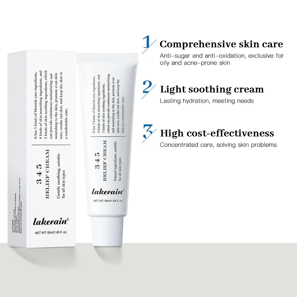 345 Soothing Face Cream – Niacinamide Daily Moisturizer Face Moisturizer Cream Oasis Select