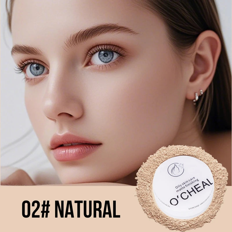 O'CHEAL Loose Setting Powder – Oil Control & Waterproof Matte
