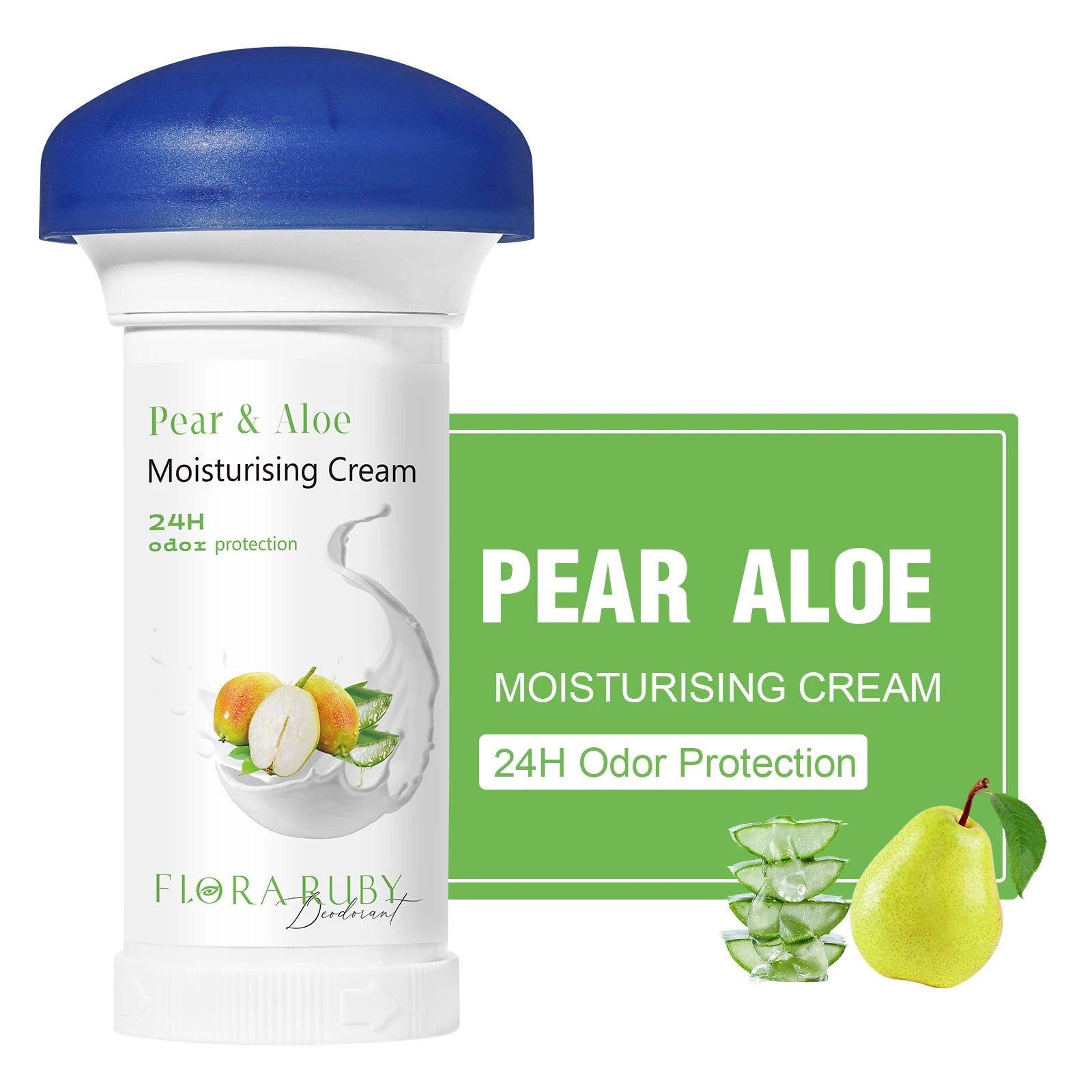 Body Odor Remove Cream Underarm Bad Smell Sweating Removal Armpit Refreshing Antiperspirant Lasting Aroma Deodorant Body Care Oasis Select PEAR ALOE