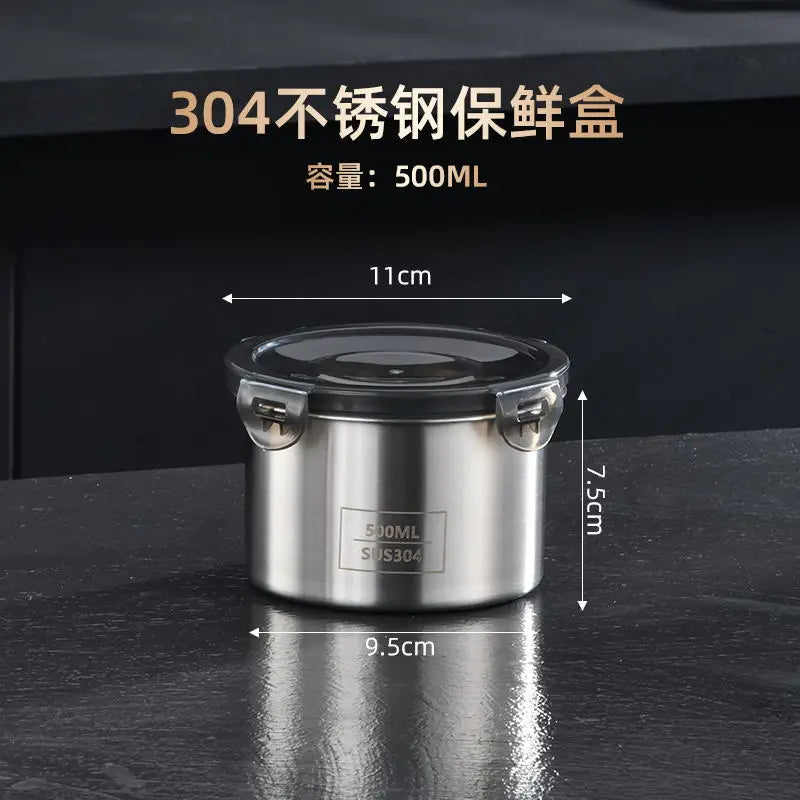 Vacuum Sealed Jug Coffee Beans Stainless Steel Airtight Container Kitchen Food Grains Candy Preserves Freshness Storage Jar Oasis Select 500ML
