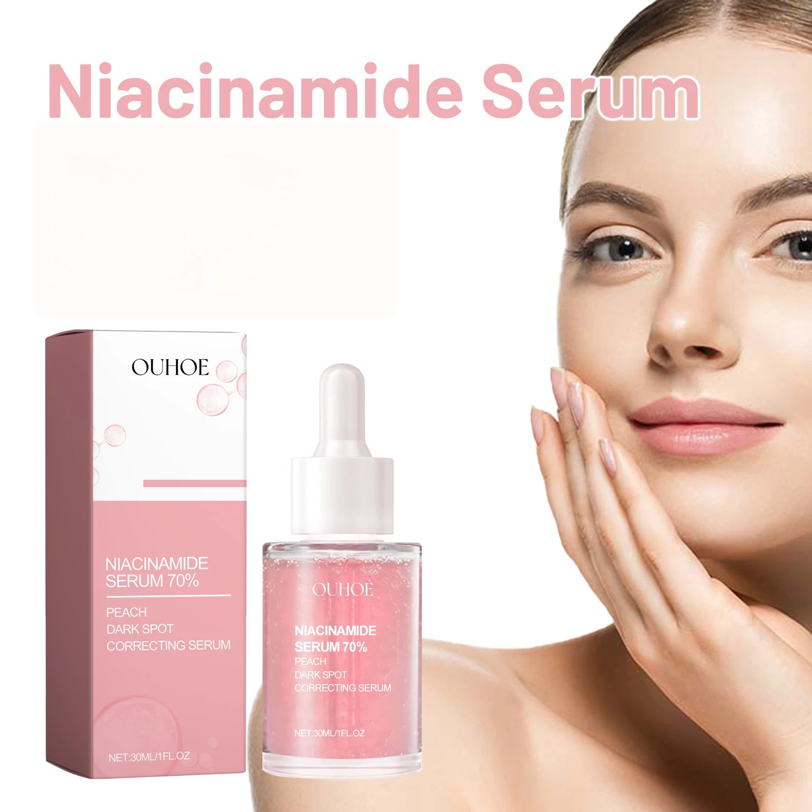 OUHOE Nicotinamide Brightening Face Serum – Anti-Aging 30ml Brightening Face Serum Oasis Select