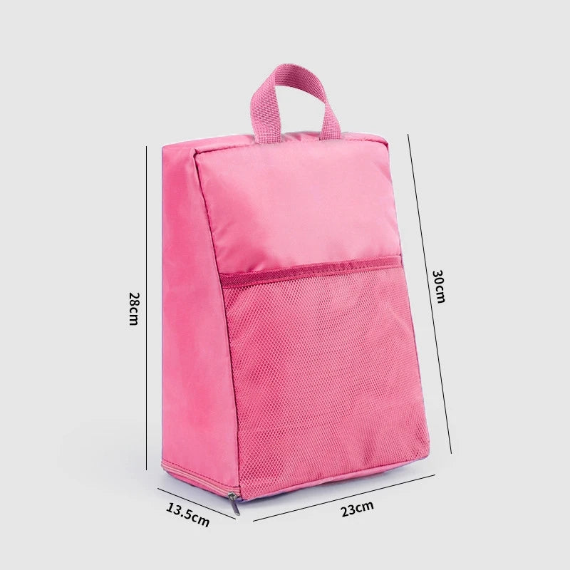 Travel Clothing Storage Bag Shoe Bag Outdoor Sports Portable Shoe Bag Dustproof and Waterproof Foldable Storage Bag Oasis Select Pink
