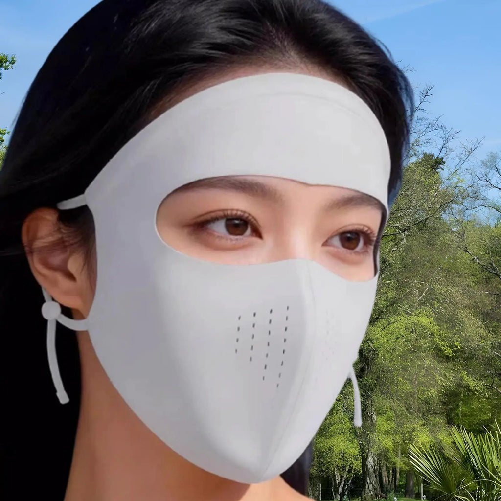 UV Protection Face Mask Sunscreen Full Face Sun Mask for Outdoor Running Cycling Breathable Cooling Sports Anti-UV Facemask Oasis Select