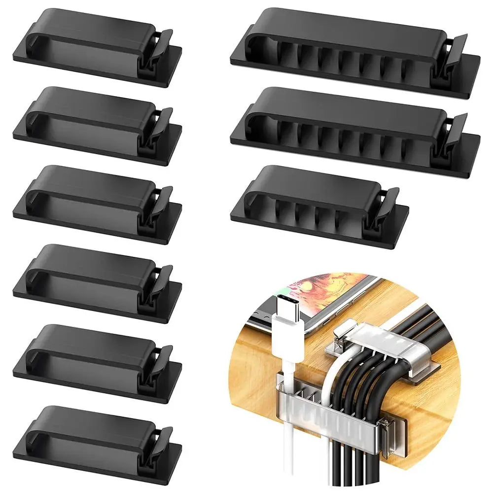 Clips Self Adhesive Car Cord Clip Wire Holder Harness Clamp Cable Clamp Cable Organizer Wire Organizer Flexible Cable Winder Oasis Select
