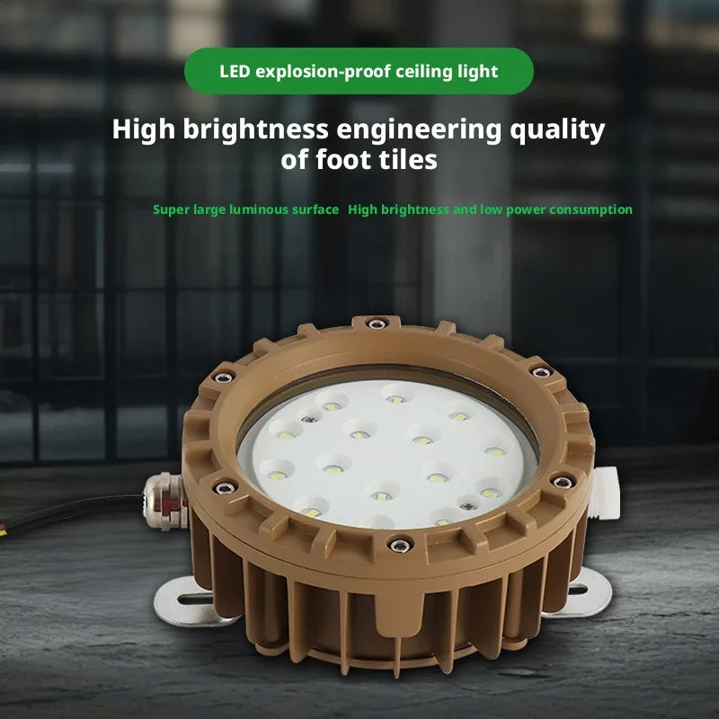 SHINEKNOT Circular LED Explosion-Proof Emergency Ceiling Light