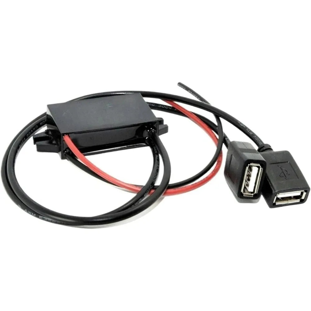 DC/DC 12V 24V Step Down To 5V 3A 15W Converter Module Power Supply Regulator For Car Charger Dual USB Output (12V-5V 3A 1USB C1) Oasis Select