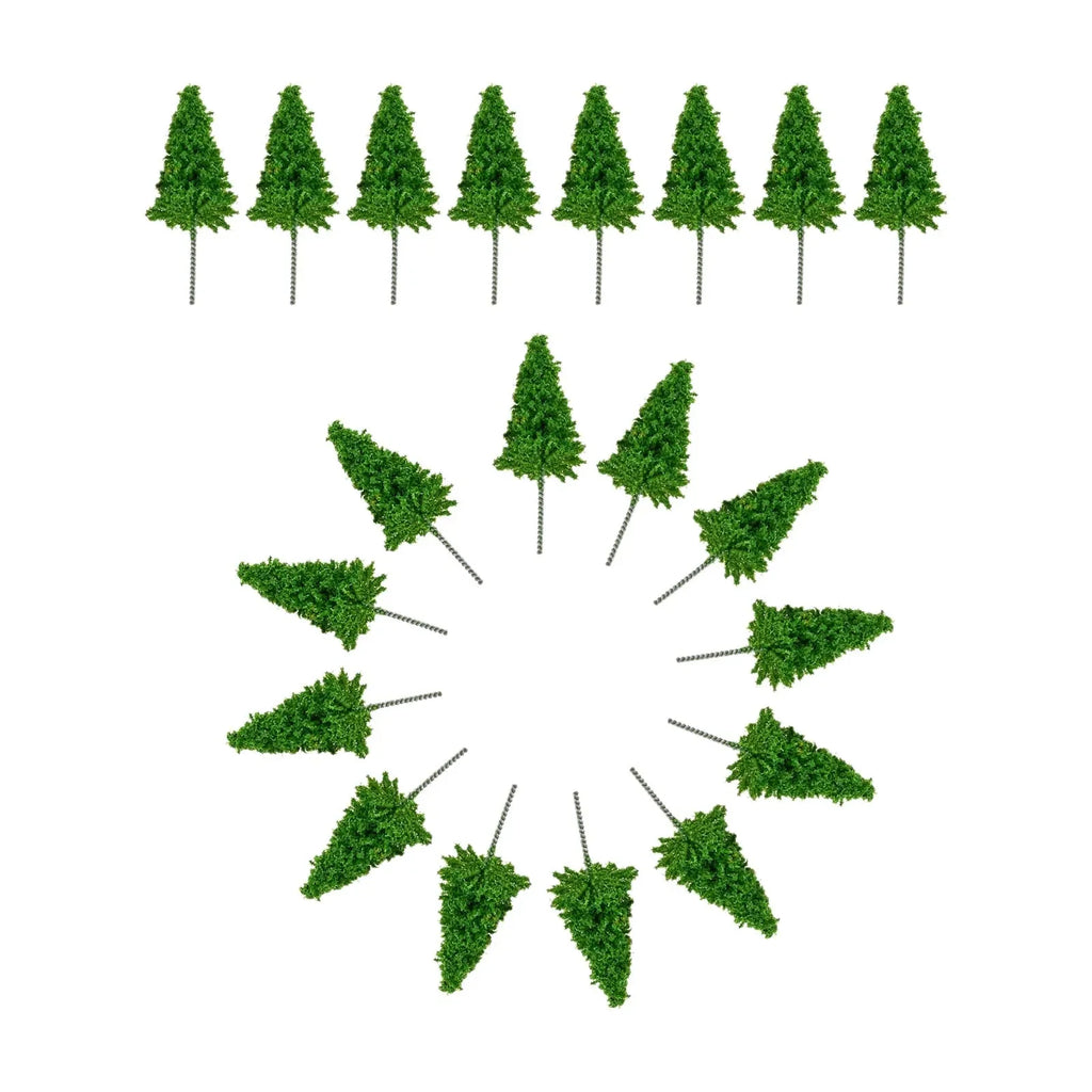 20Pcs Miniature Trees Height 5.4cm Fits for Railway Model Trees,Micro Scene Layout Fits for Decorating Living Rooms,Desktops Oasis Select