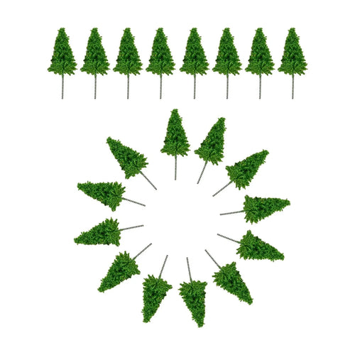 20Pcs Miniature Trees Height 5.4cm Fits for Railway Model Trees,Micro Scene Layout Fits for Decorating Living Rooms,Desktops Oasis Select