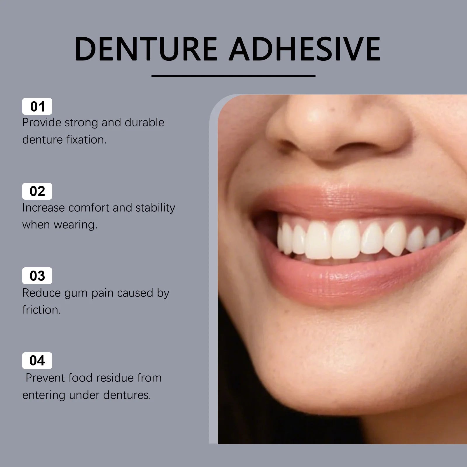 Denture Adhesive – Natural Secure Hold for Dentures Denture Adhesive Oasis Select