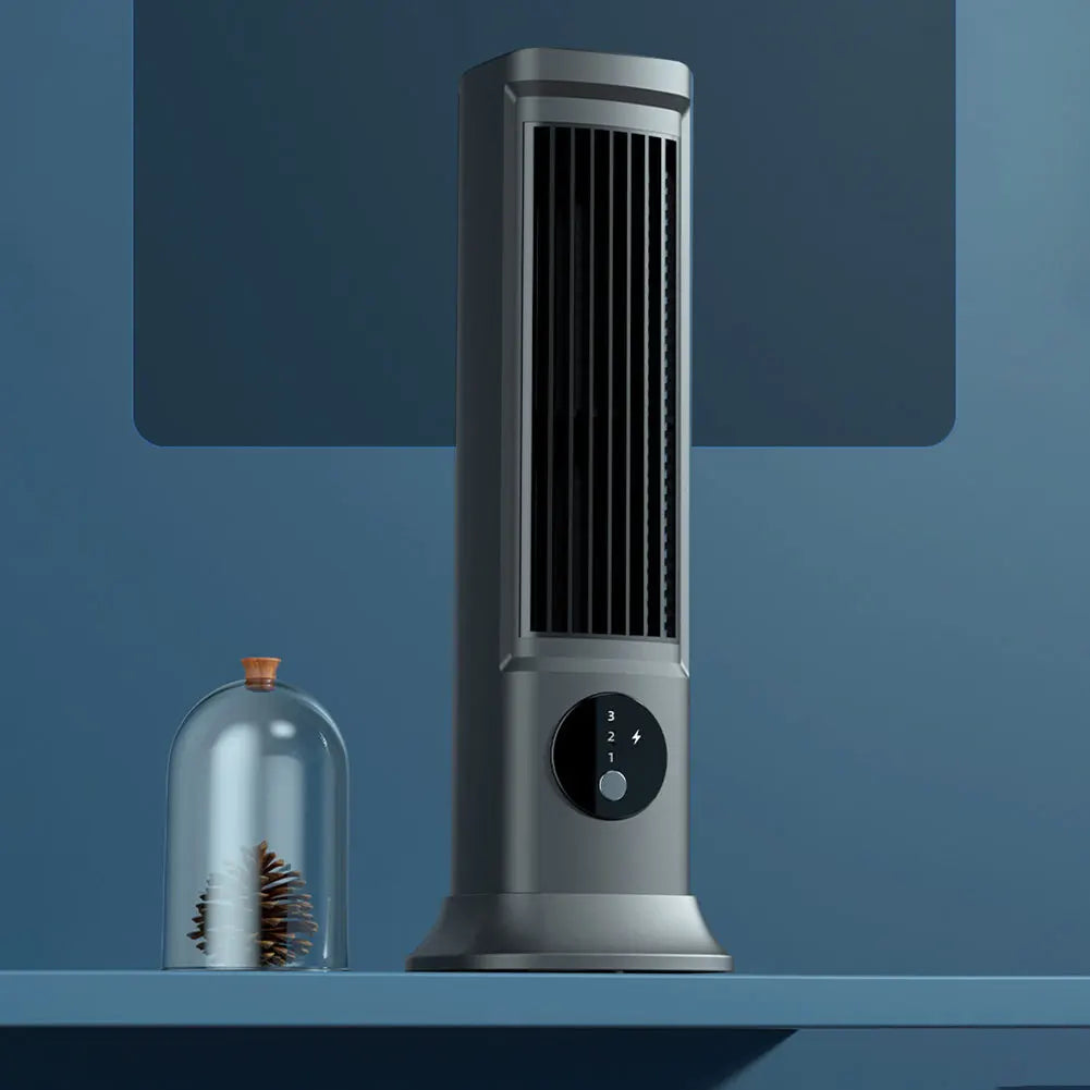 USB Rechargeable Desk Fan – 3 Speed Quiet Portable Tower Fan Portable Desk Fan Oasis Select