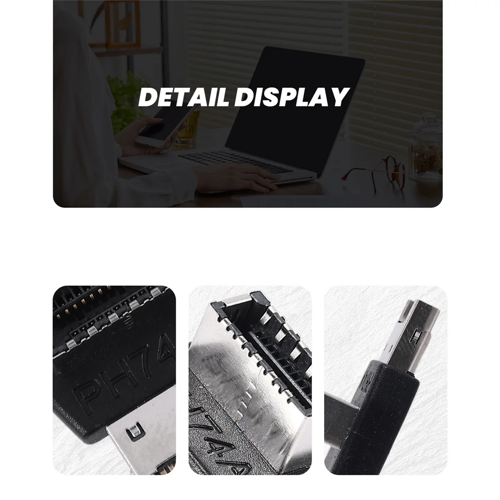 Computer Motherboard Type-E USB 3.1 Type-E Interface 90 Degree Steering Elbow Front Type-C Installed Adapter(PH74A) Oasis Select