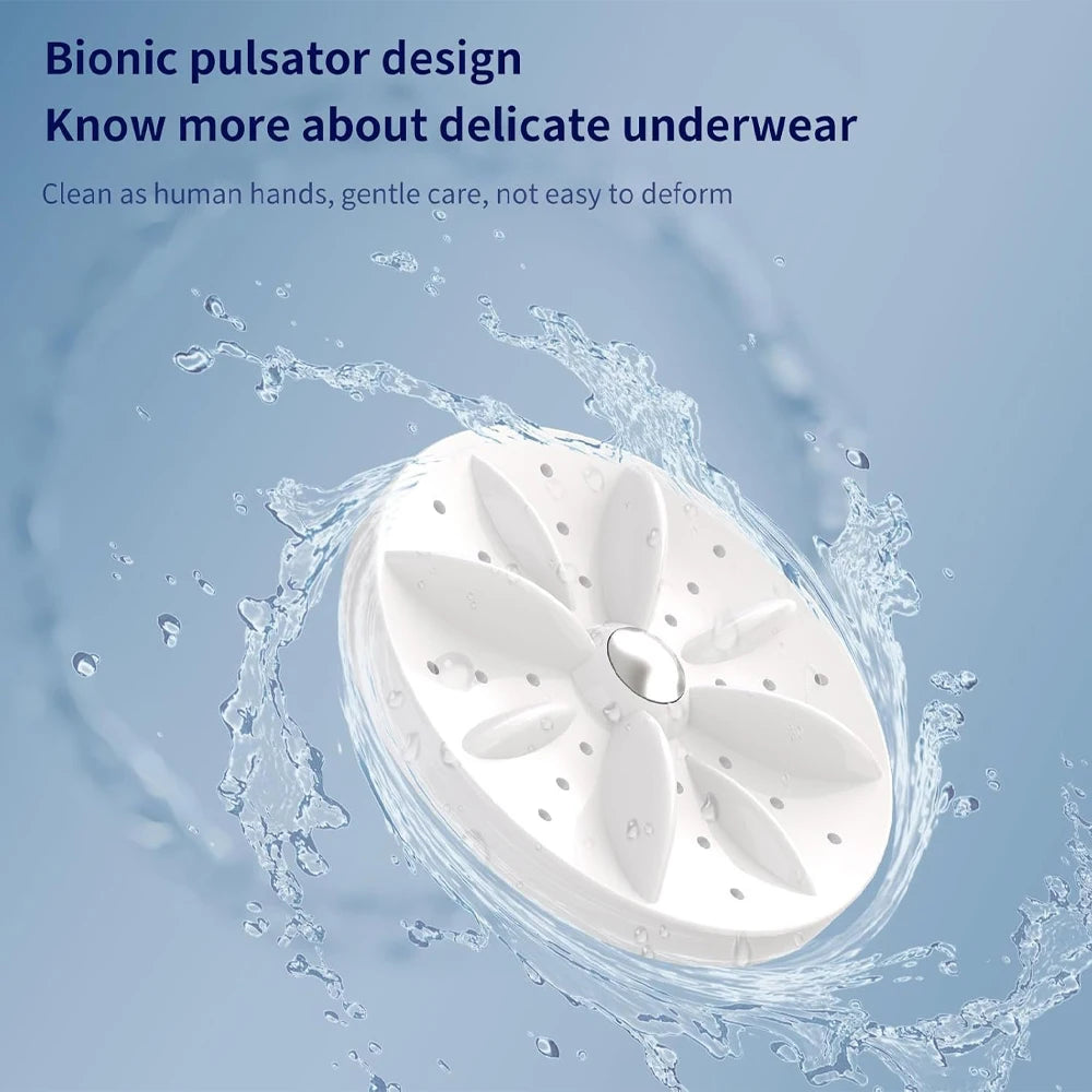 Wireless Charging Portable Mini Washing Machine for Delicates
