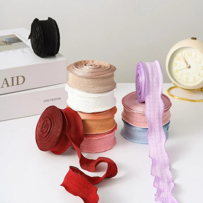 Fishtail Ruffled Linen Ribbon Roll – Weddings, Gifts & Crafts
