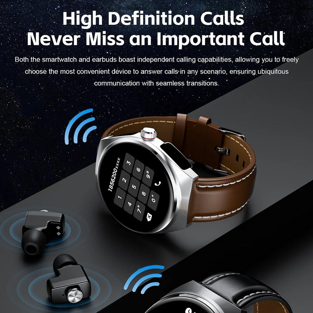 MINGCC GT95 2-in-1 Smartwatch & TWS Earbuds – NFC & Fitness