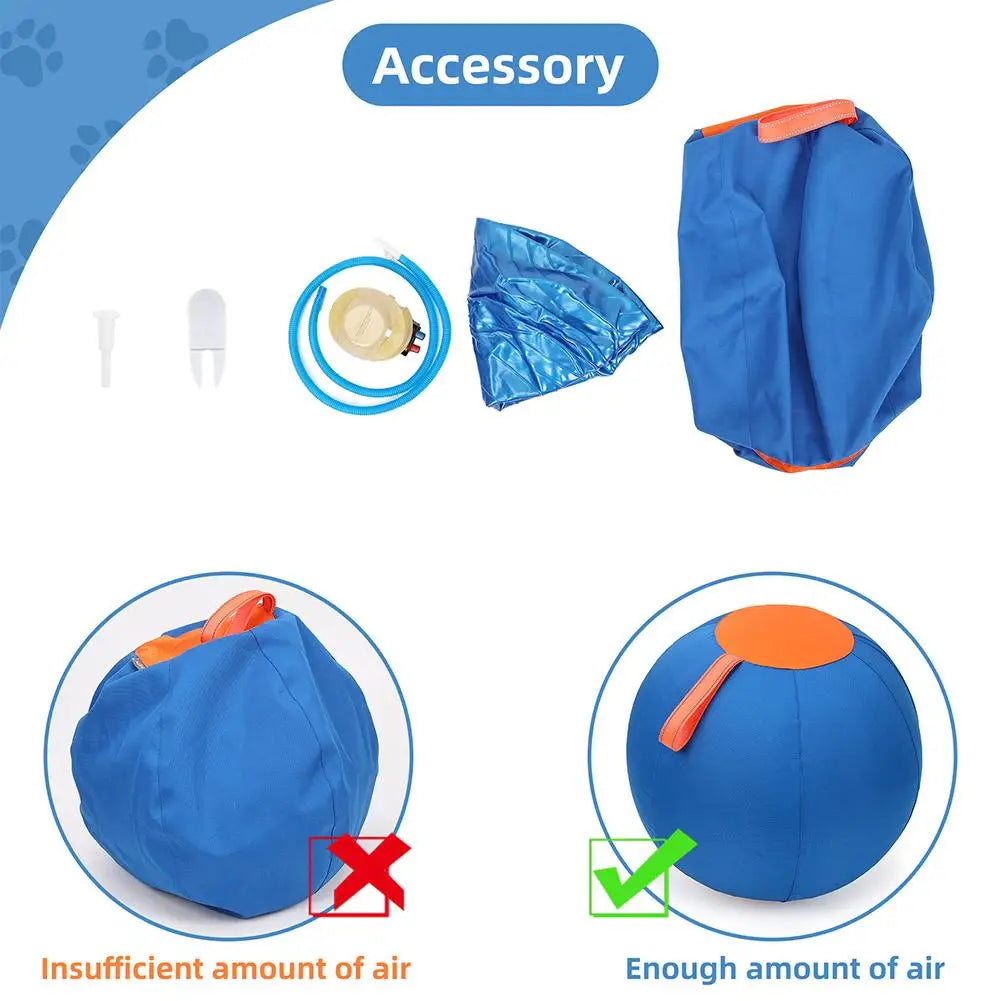 Dog Herding Ball Thickened Anti-Burst & Tear-Resistant Interactive Chew Toy Fun Training Exercise Ball for Pet Dog Outdoor Play Oasis Select