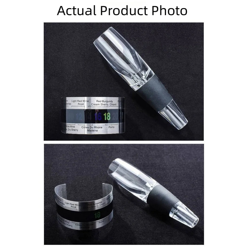 Clip-On Wine Bottle Thermometer | LCD Display | No Battery Wine Bottle Thermometer Oasis Select