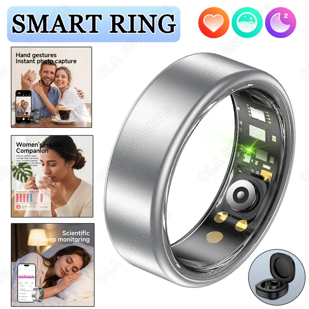 Smart Ring Heart Rate SpO₂ Sleep Tracker | IP68 Unisex