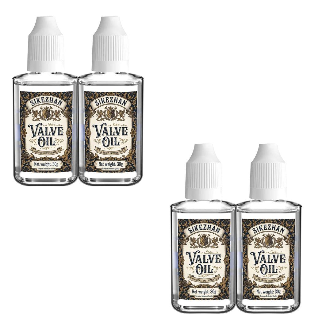Professional Brass Instrument Valve Oil for Trumpet Trombone Tuba Long Lasting Piston Lubricant Smooth Action Fast Response Care Oasis Select 4pcs