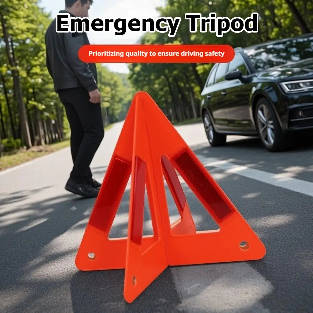 Emergency Reflective Warning Triangle – Road Breakdown Safety Sign