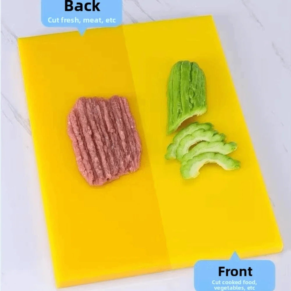 HDPE Plastic Cutting Board Antibacterial Double Sided Vegetable Cutting Board Cut Vegetables Meat Cooking Tools Oasis Select