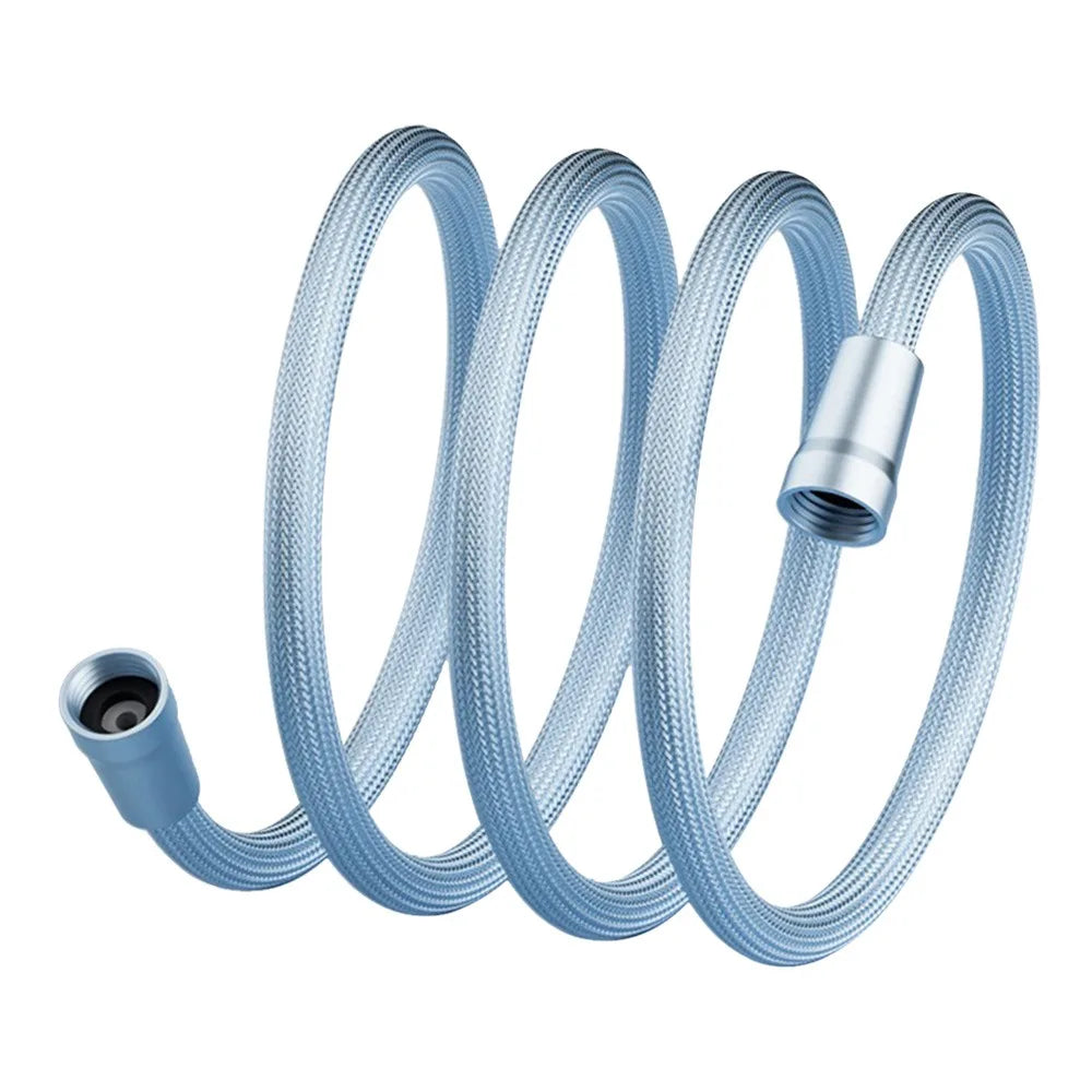 1.5/2 Meter Handheld Shower Hose Universal Interface Anti Winding Shower Tube High Pressure Flexible Bath Shower Nylon Pipe Oasis Select 2meter-blue