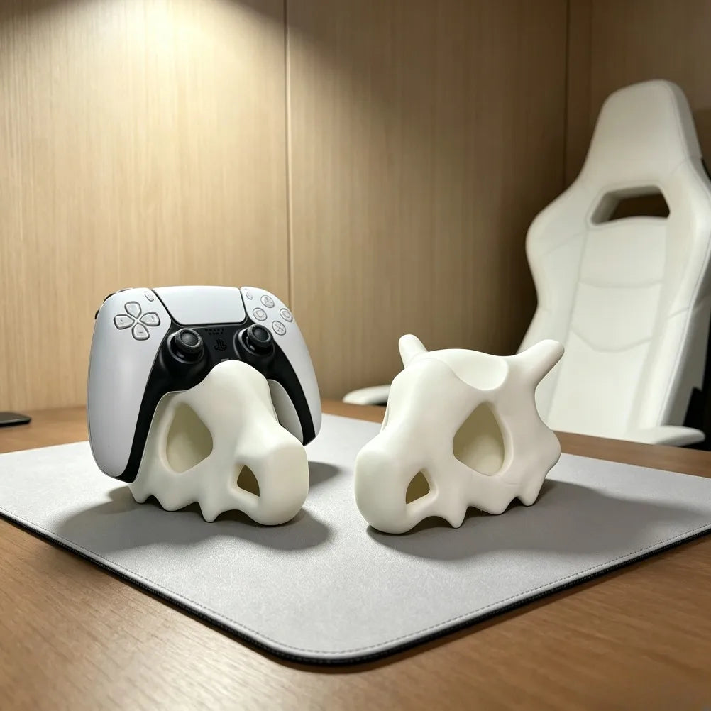 3D Printed Cubone Skull Controller Stand Cute Anime Game Holder Stable Display Dock For PS5 DualSense Gaming Room Decor Gamer Oasis Select