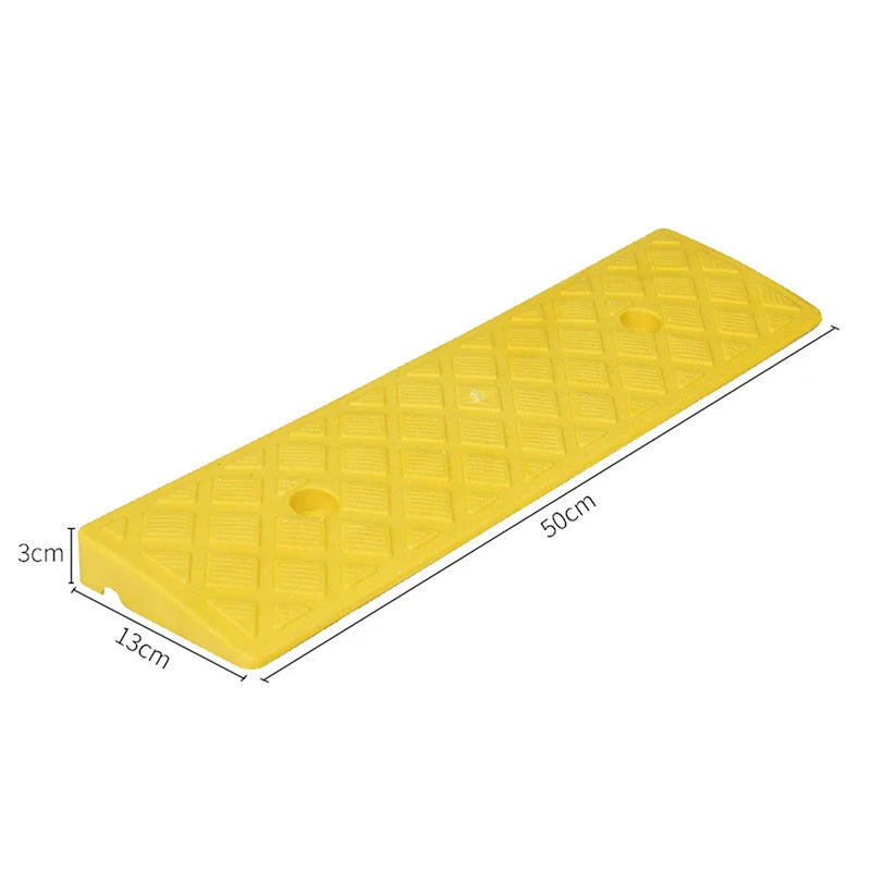 1Pc Plastic Kerb Ramp Non-Slip Threshold Ramp 30/40/50MM Height For Cars Bicycles Wheelchairs Going Uphill Smooth Transitions Oasis Select yellow3cm