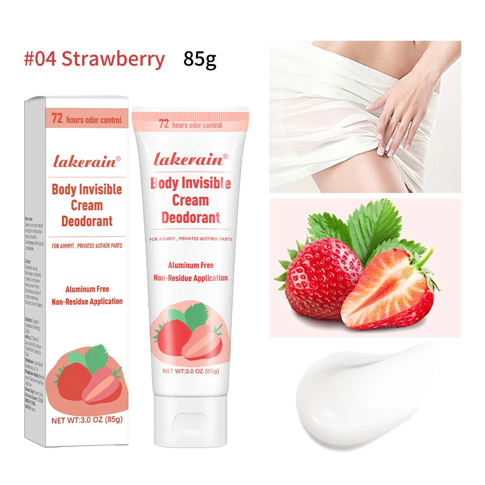 Lakerain Fruit Deodorant Cream – Blueberry & Strawberry, 85g