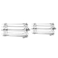304 Stainless Steel Rotating Grill Skewers BBQ Grill Cage Air Fryer Lamb Skewers Grill Electric Oven Accessories Oasis Select Navy Blue