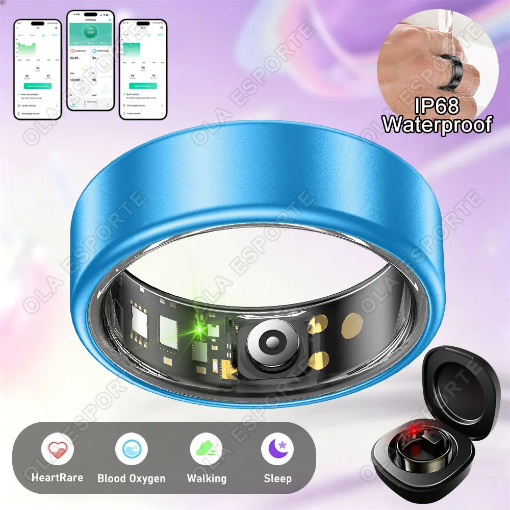Smart Ring Heart Rate SpO₂ Sleep Monitor – 5ATM Waterproof