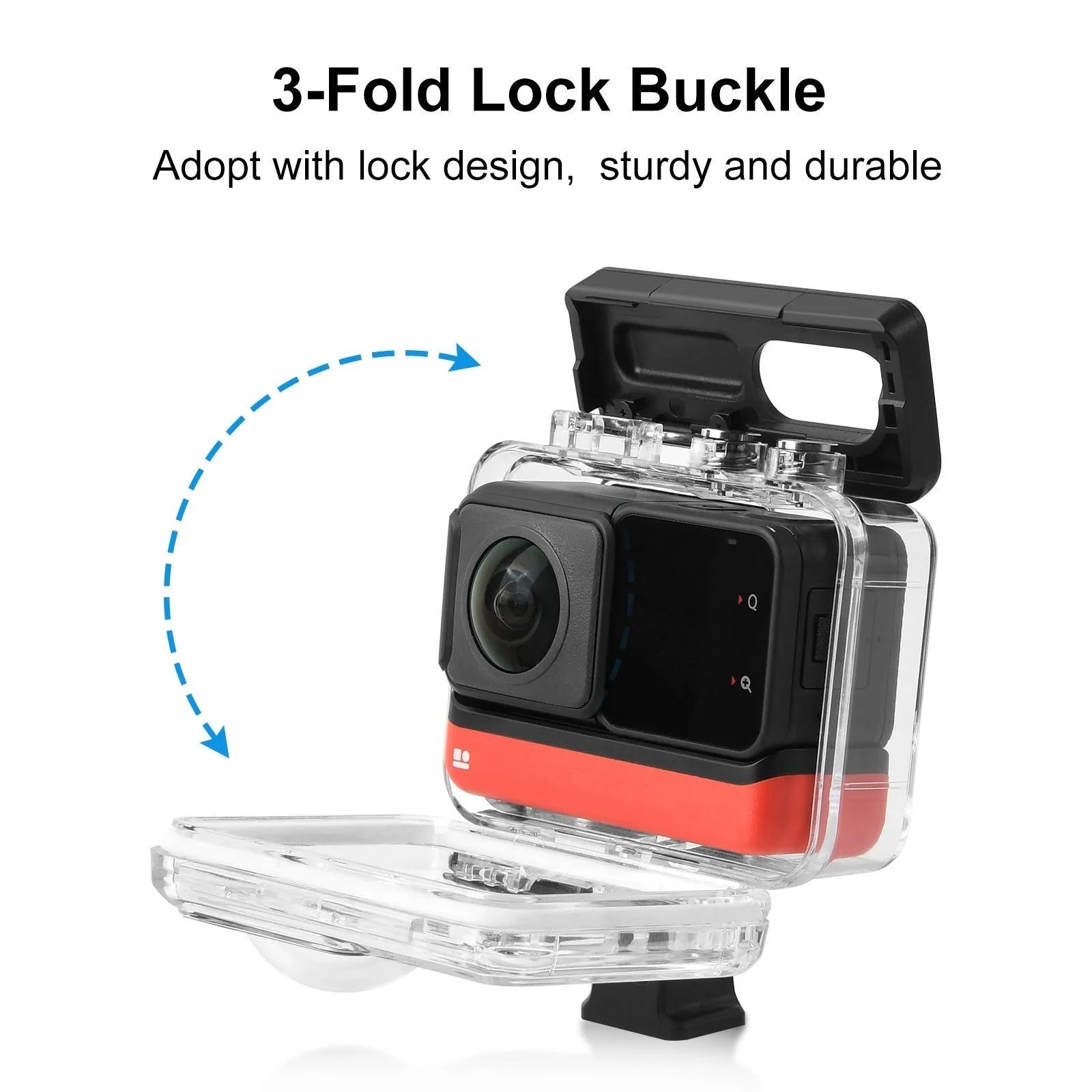 Waterproof Diving Housing Case for Insta360 ONE RS/R – 30m