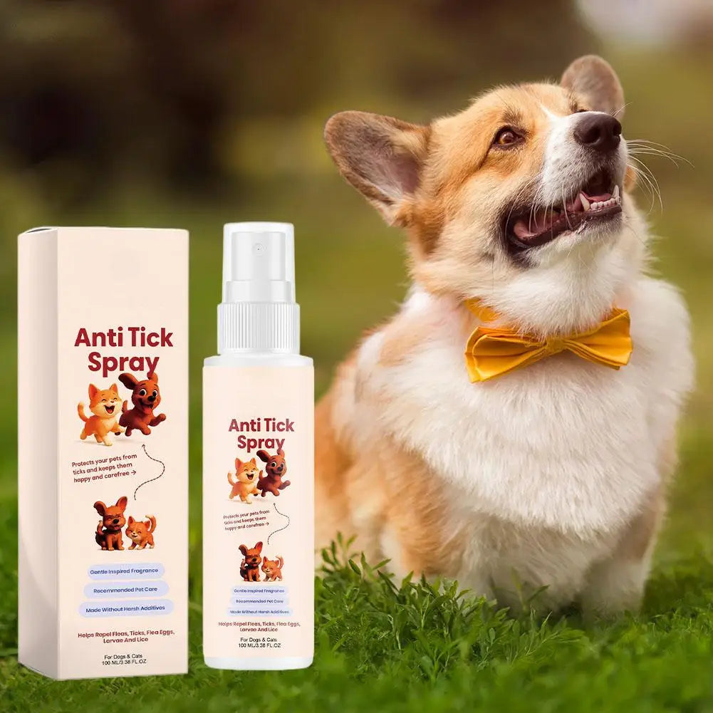 Pet Flea & Tick Repellent Spray for Cats & Dogs – 100ml