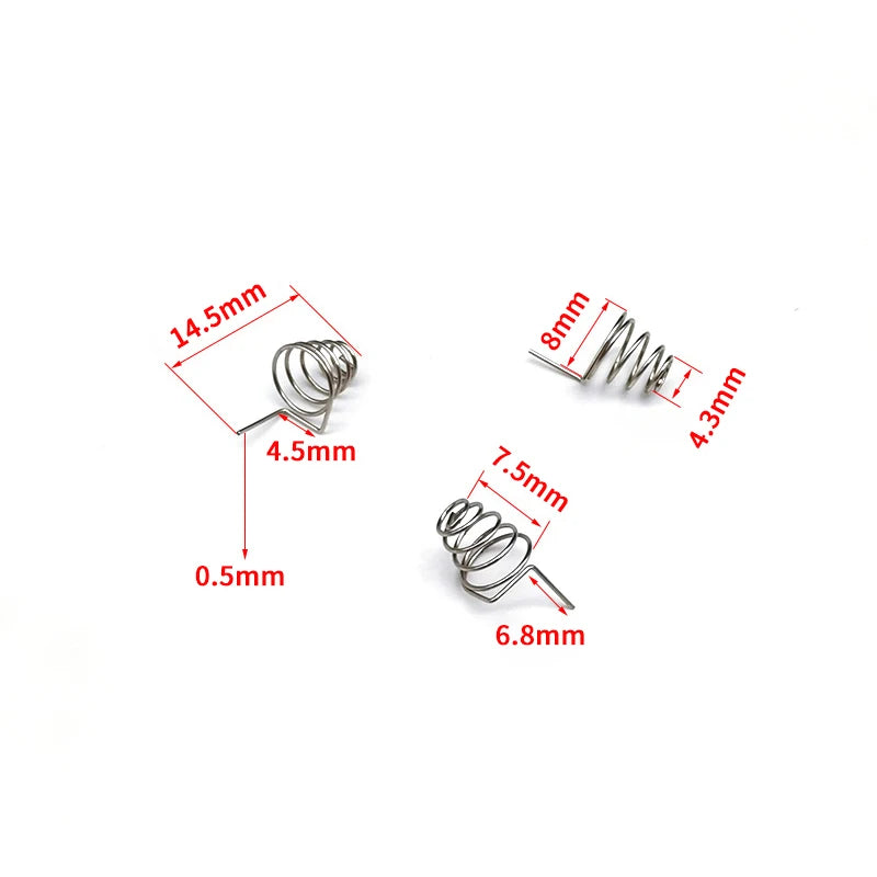 5PCS AAA Battery NIckel Wire Spring AA Battery Negative And Positive Coils Spring Contact Plate DIY Accessories Oasis Select A6 AAA