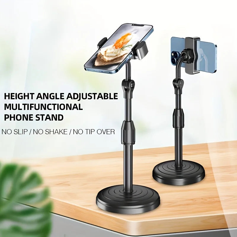 Multifunctional Phone Holder Live Broadcast Stand Adjustable Height Telescopic Portable Mobile Phone Bracket For iPhone Samsung Oasis Select