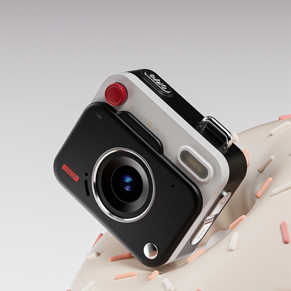 HD Retro Mini Digital Camera – 48MP, 1080P, Flash & Keychain