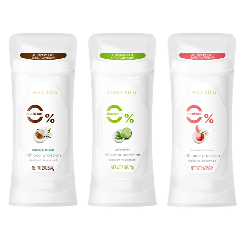 3Pcs/Set Deodorants Women Men,48H Anti Sweat,Natural Floral Aroma Long-Lasting Freshing,for Dates,Weddings,Gatherings,Parties Oasis Select 03