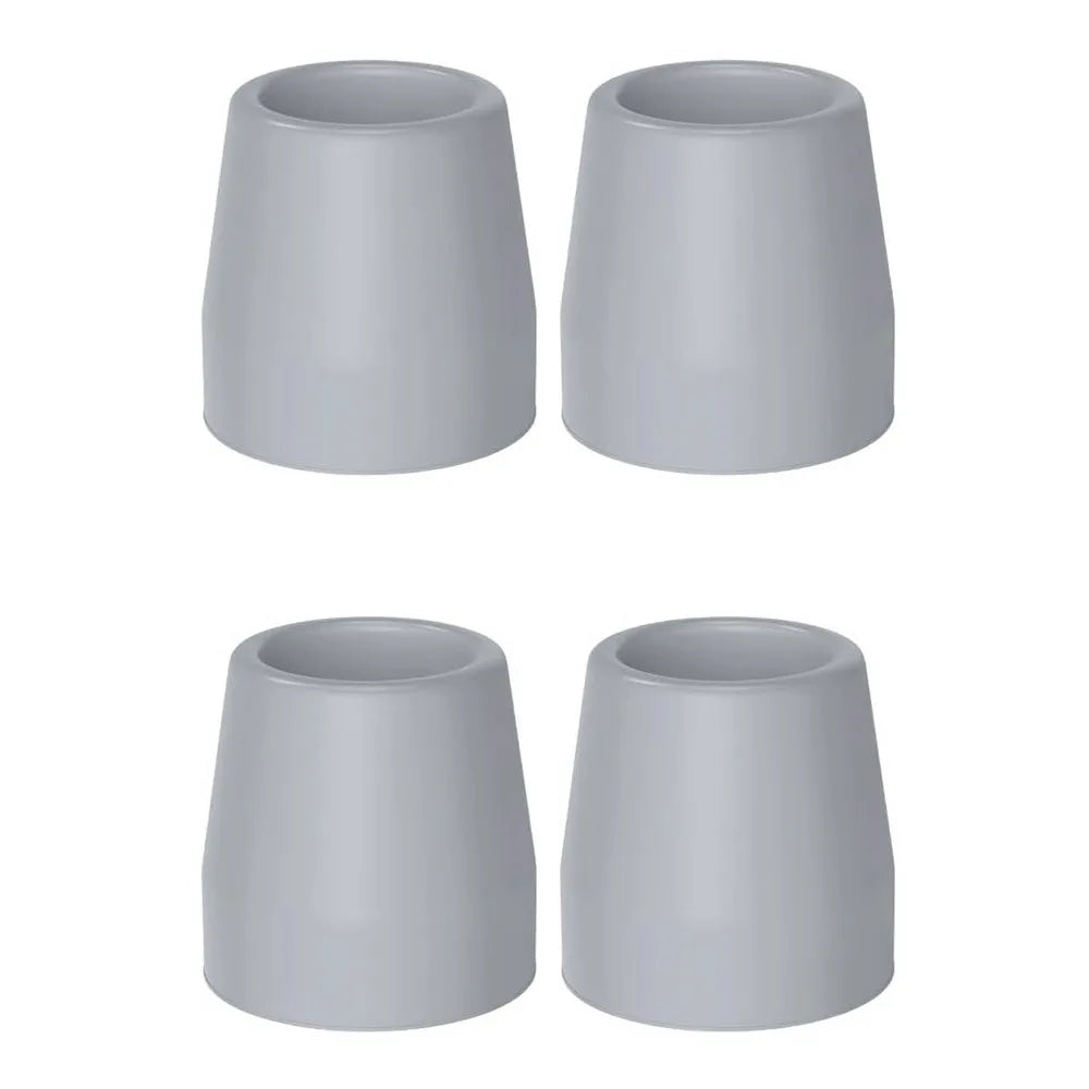 New Rubber Shower Chair Leg Caps 28mm Heavy Duty Replacement Caps Feet Grey Black Non Slip Tips Bath Seat Stools Oasis Select Grey
