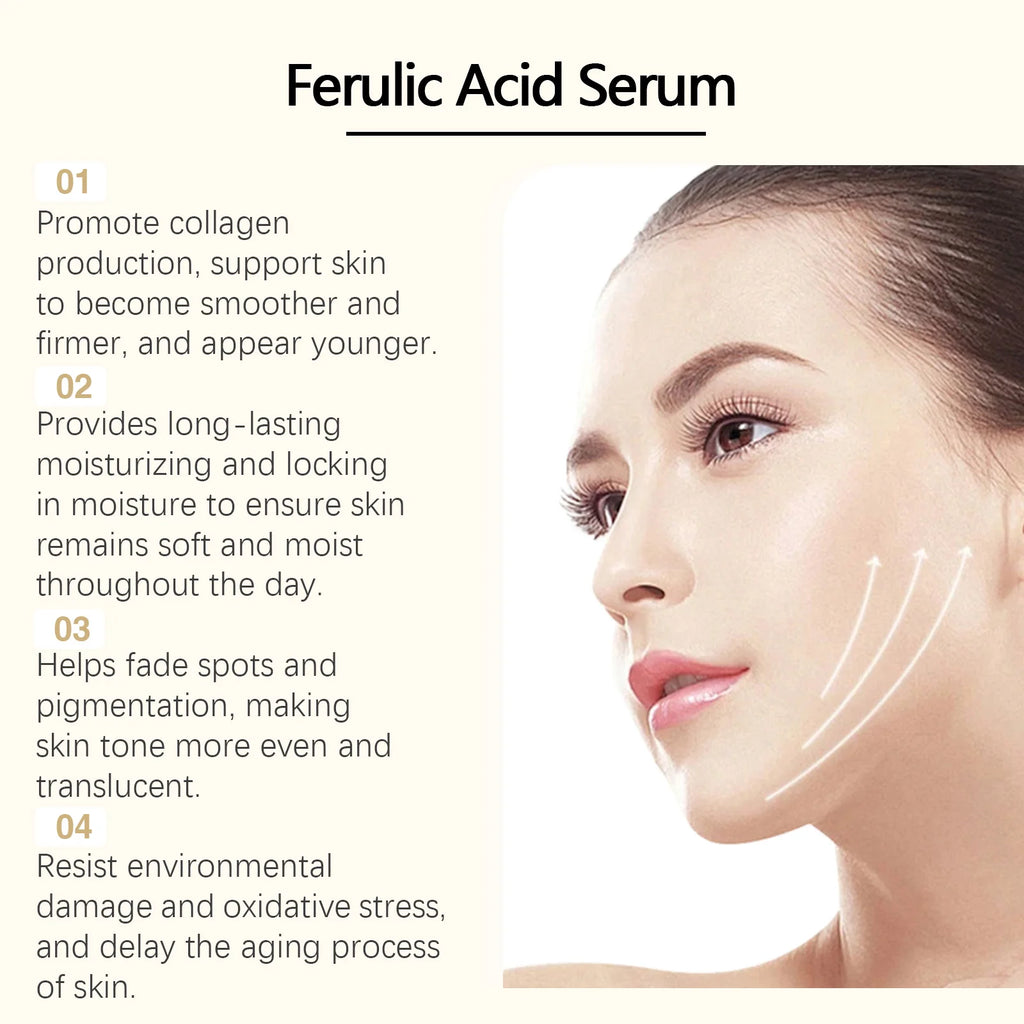Serum Fade Fine Lines Firming Moisturizing Brightening Shrink Pores Vitamin C E Facial Essence Nourishing Skin Care Oasis Select