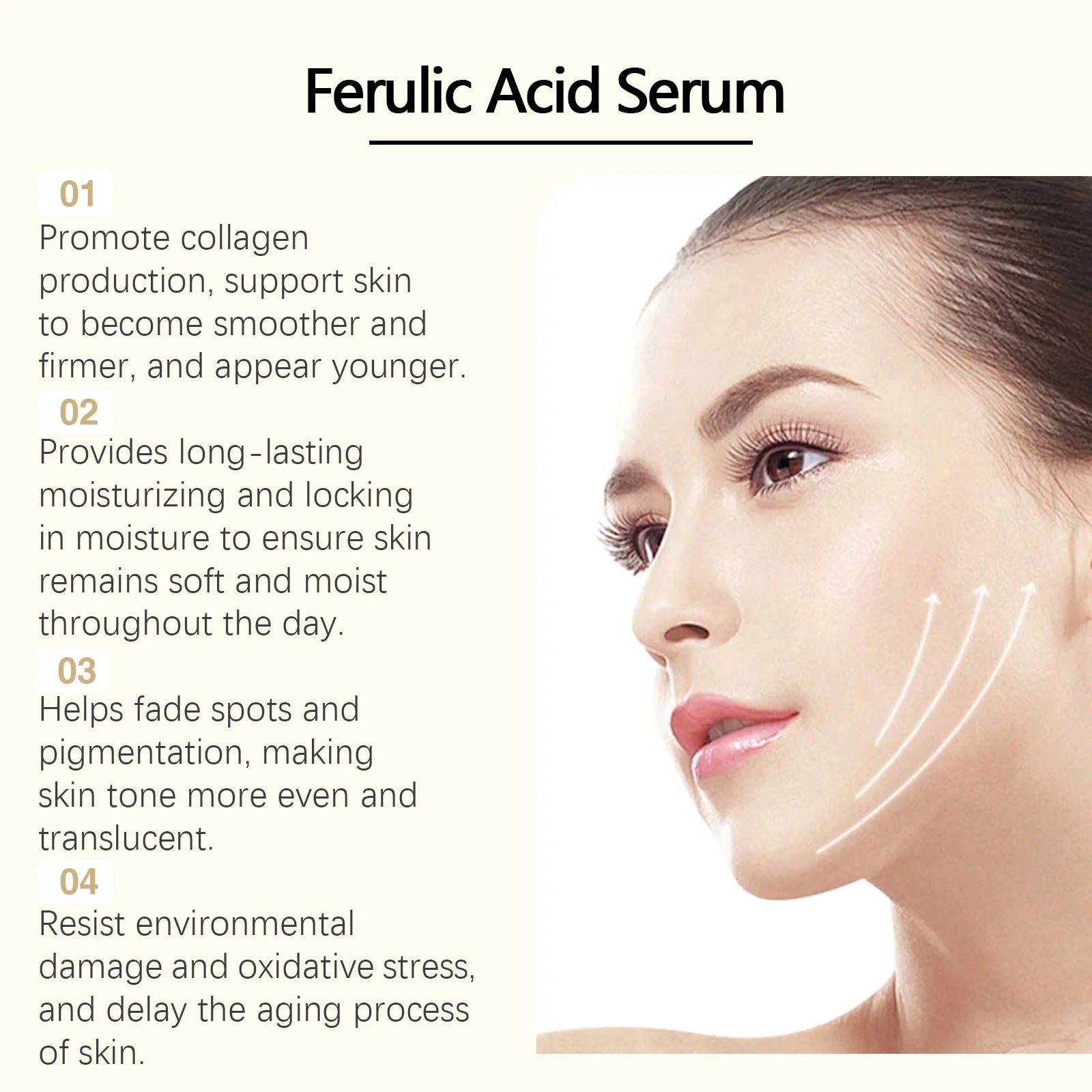 Serum Fade Fine Lines Firming Moisturizing Brightening Shrink Pores Vitamin C E Facial Essence Nourishing Skin Care Oasis Select