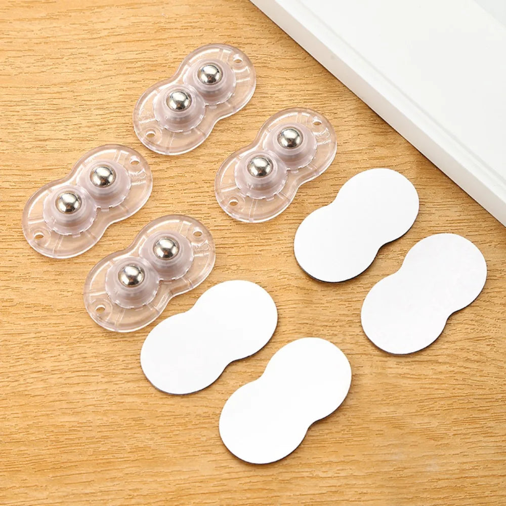 4-Pack 360° Self-Adhesive Furniture Caster Wheels | Heavy Duty